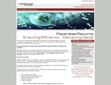 Tablet Screenshot of paperless-reports.com